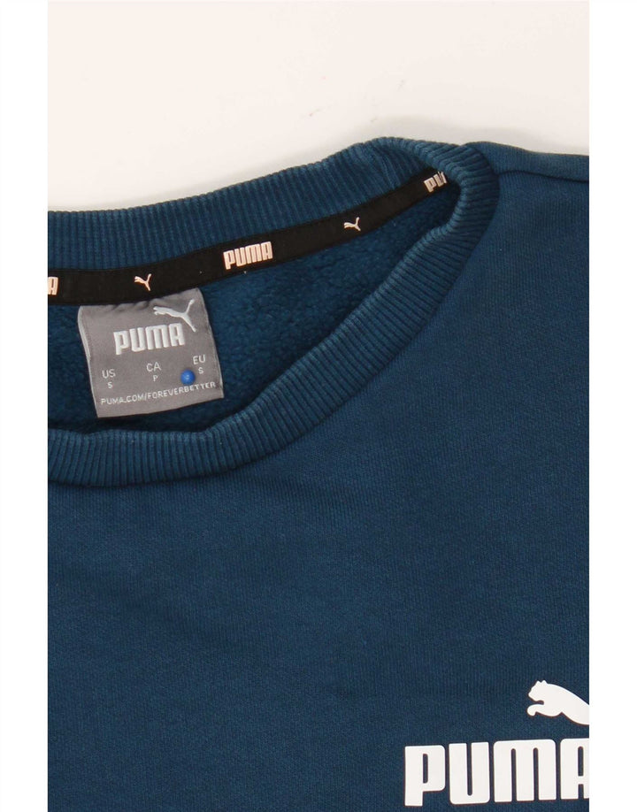 Pulover supradimensionat pentru femei Puma UK 10 Bumbac albastru mic