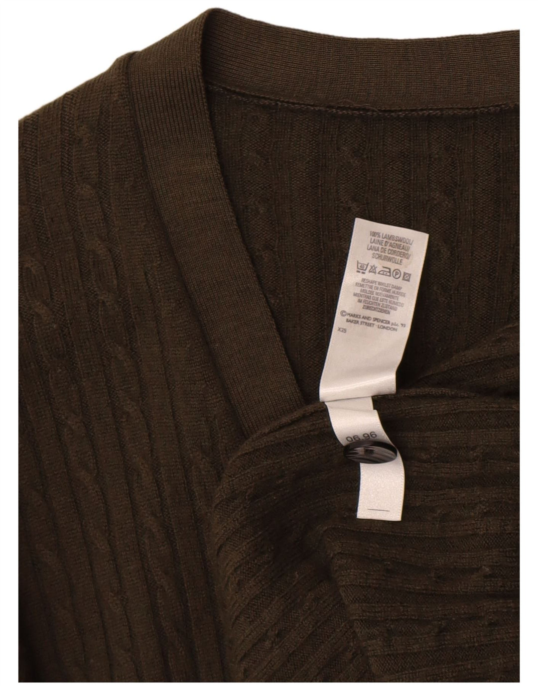Marks & Spencer Pulover Cardigan St. Michael pentru femei UK 14 Large Khaki