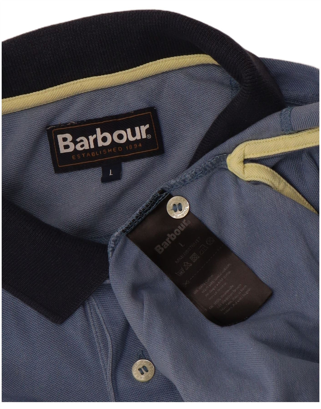 BARBOUR tricou polo pentru bărbați, mare, albastru, bumbac
