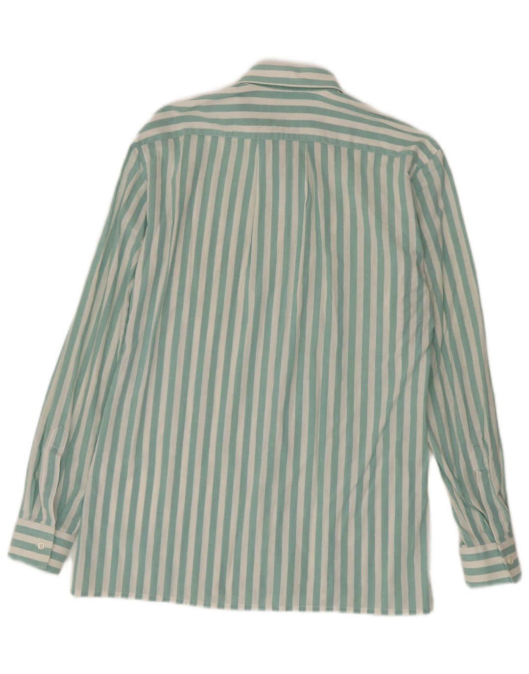 Cămașă Vintage pentru bărbați, verde mediu cu dungi