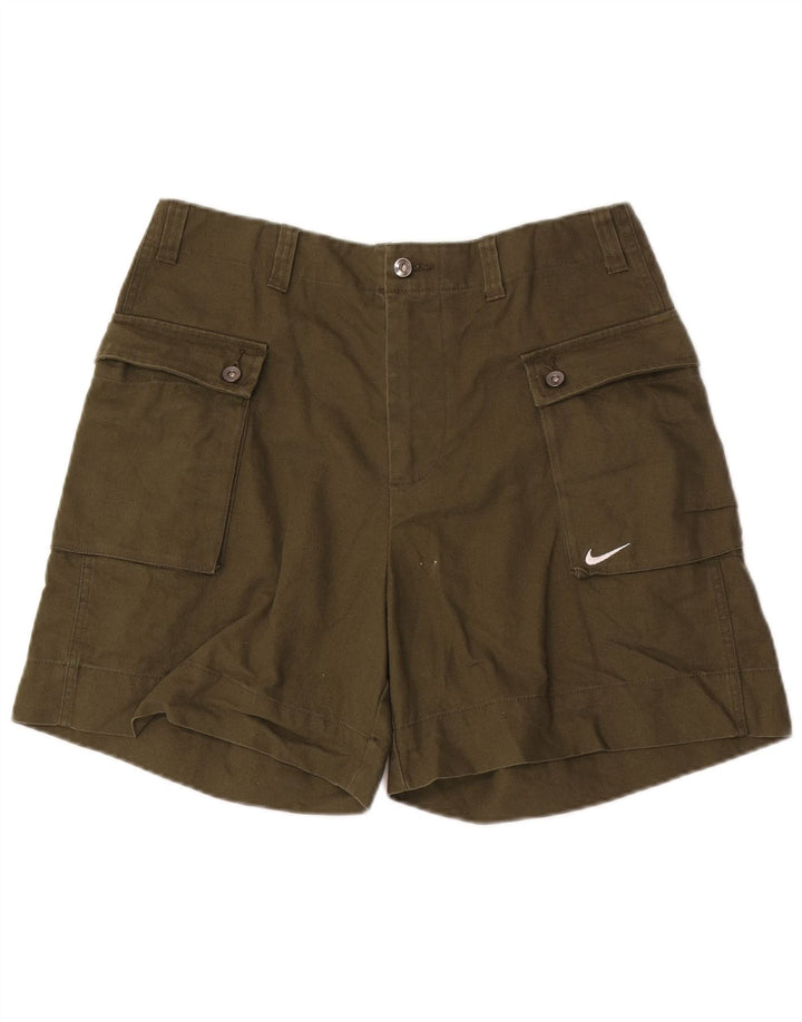 Pantaloni scurți cargo Nike pentru bărbați W32, bumbac mediu kaki