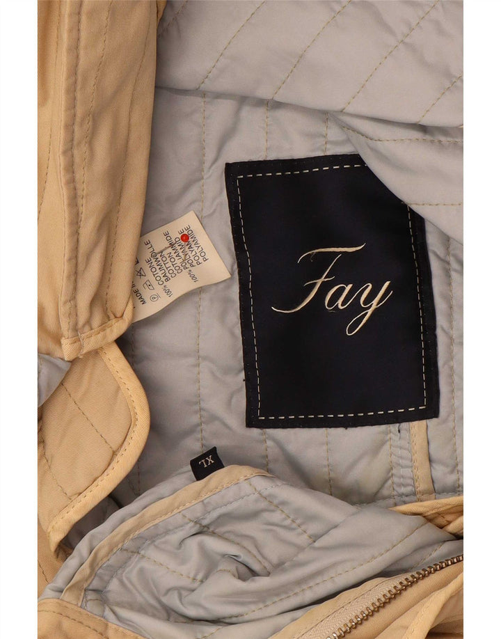 Jachetă matlasată Fay pentru femei UK 18 XL, bumbac, bej