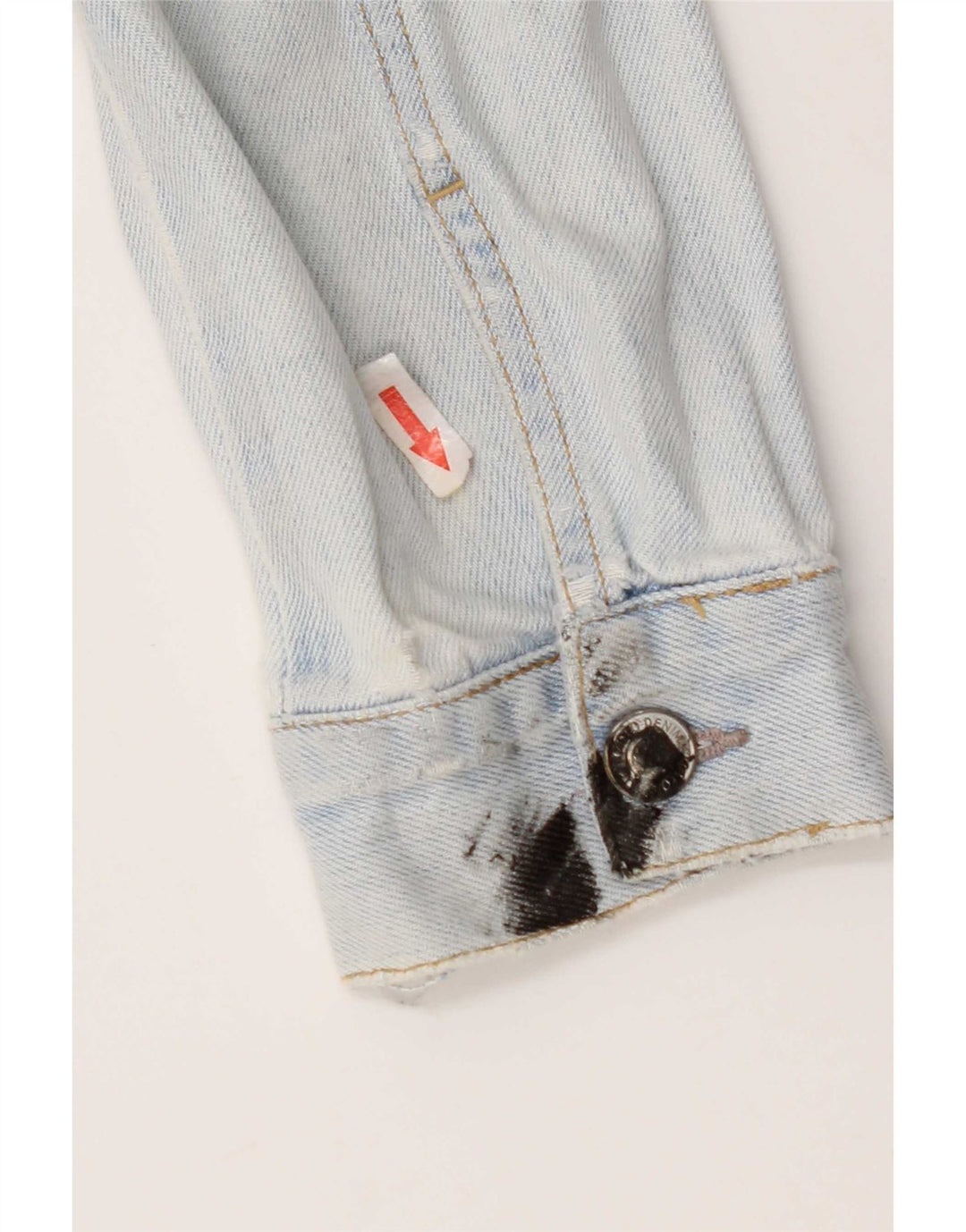 Topshop Jachetă de blugi pentru femei UK 10 Small Blue Bumbac