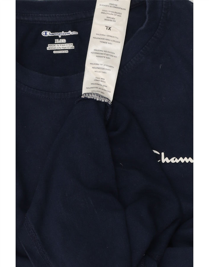 Top pentru bărbați Champion cu mânecă lungă, XL, bleumarin, bumbac