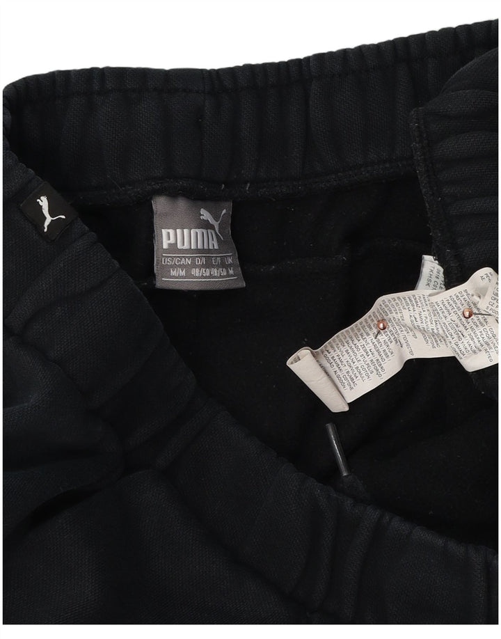 Pantaloni de trening Puma Graphic pentru bărbați Joggeri, bumbac mediu negru