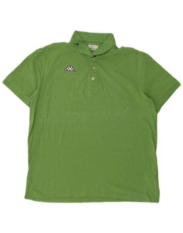 Cămașă polo pentru bărbați Kappa 3XL bumbac verde