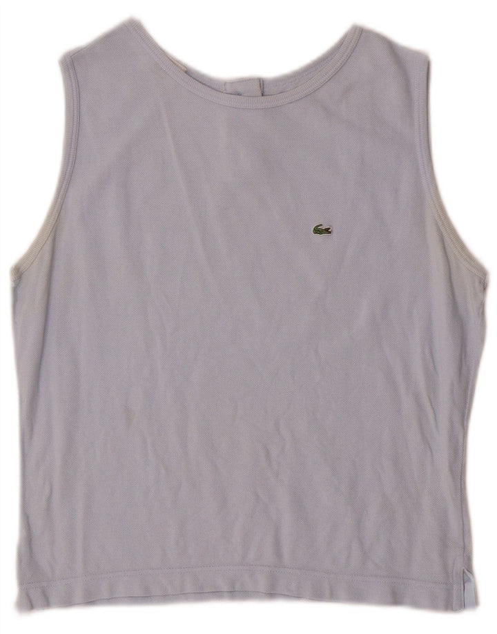 Vesta Lacoste Femei Top Marimea 44 Mare Bumbac Albastru