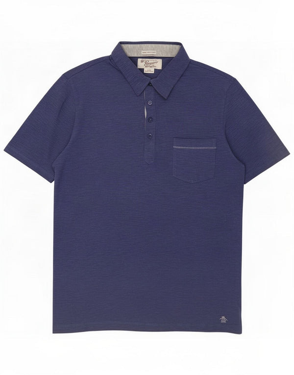 Penguin Mens Heritage Slim Fit Polo Bumbac mare bleumarin