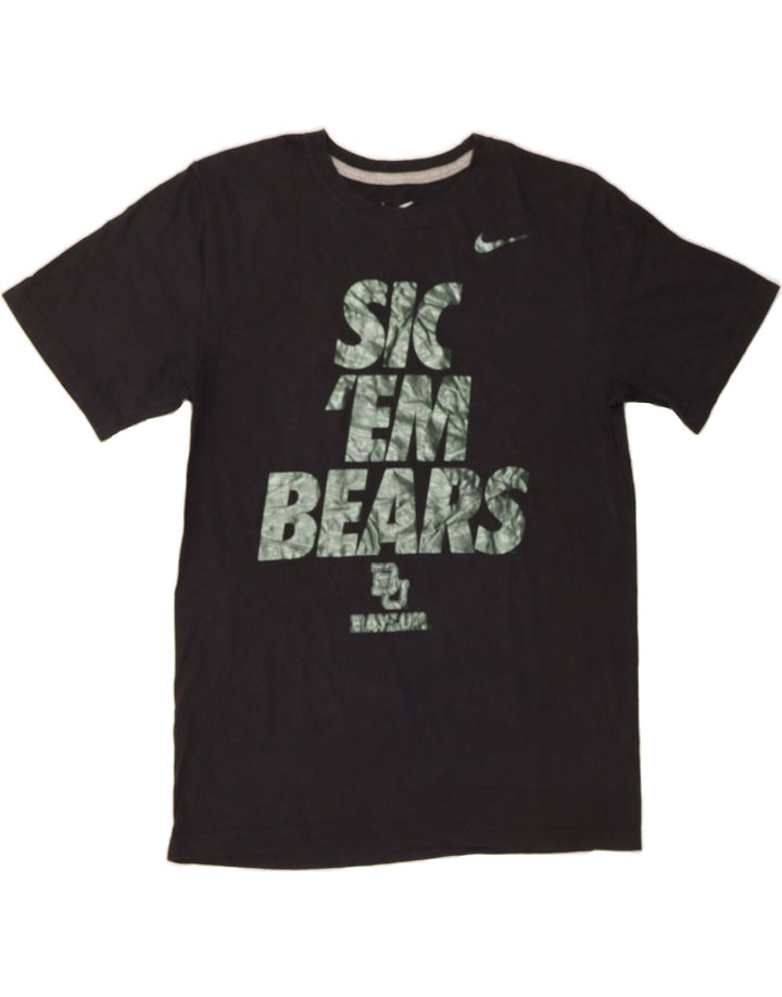 NIKE Mens Regular Fit Graphic T-Shirt Top Medium Black Cotton Vintage Nike and Second-Hand Nike from Messina Hembry 