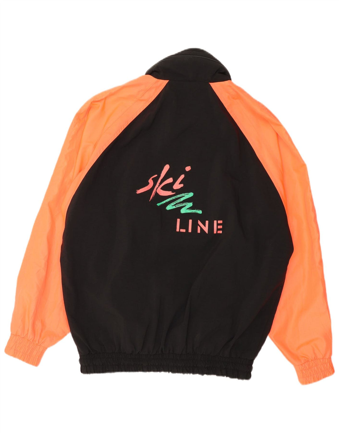 Jachetă de vânt cu grafică COSMOS pentru bărbați, cu tăiere lentă, UK 36, neagră