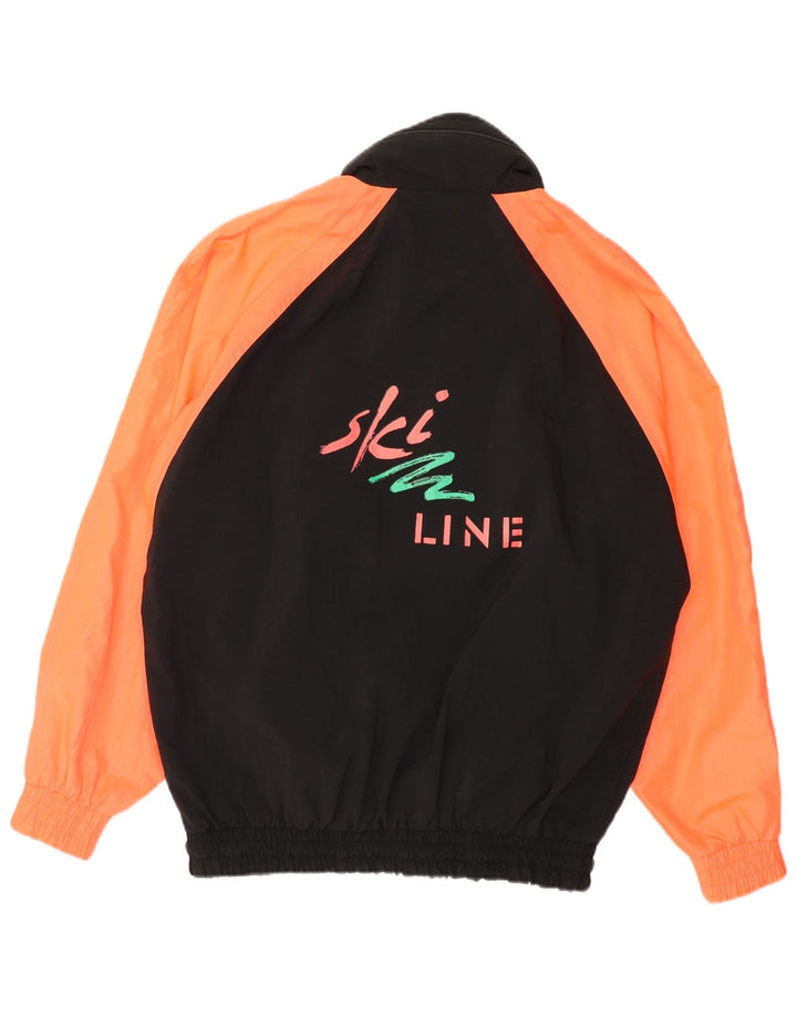 Jachetă de vânt cu grafică COSMOS pentru bărbați, cu tăiere lentă, UK 36, neagră