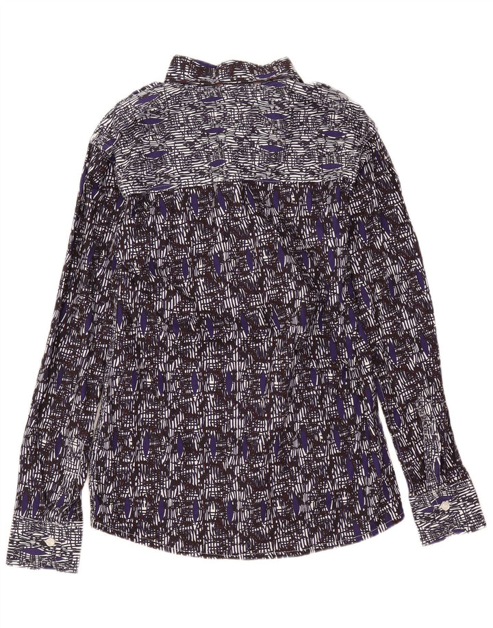 Cămașă Vintage Bărbați Mic Bleumarin Geometric