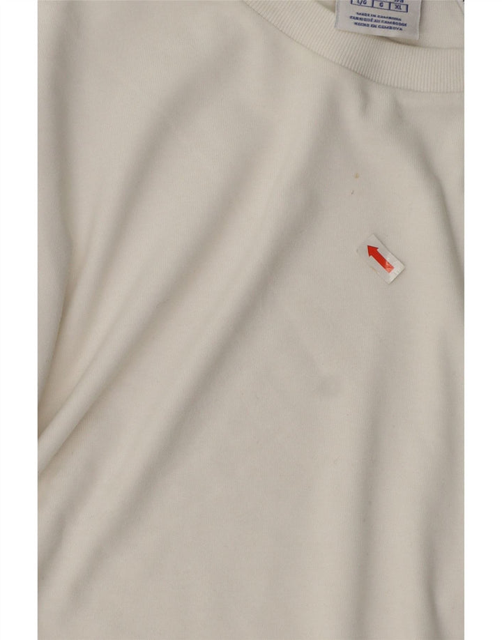 Tricou pentru bărbați Champion Top mare din bumbac alb