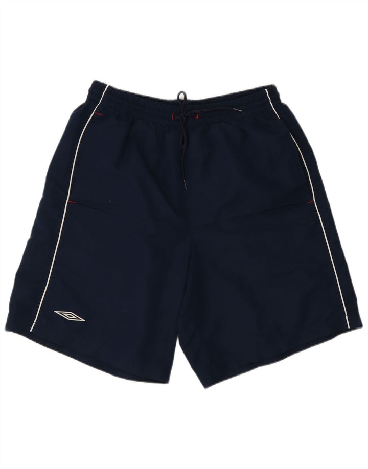 Pantaloni scurți sport grafic Umbro pentru bărbați, poliester mediu albastru