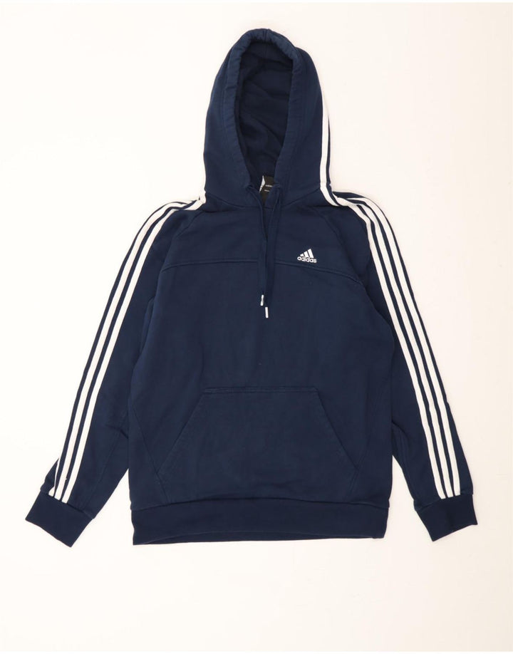 Pulover ADIDAS pentru bărbați, bumbac, albastru bleumarin mediu