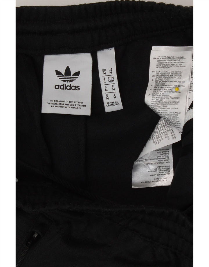 Pantaloni de trening Adidas pentru bărbați, bumbac mediu negru