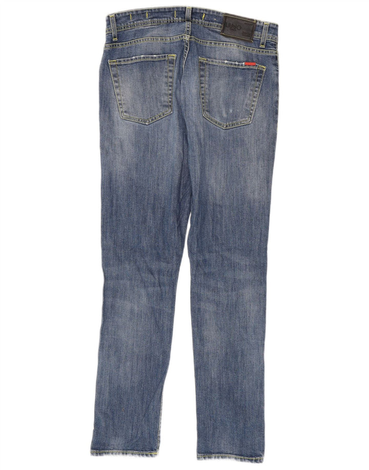 Blugi subțiri pentru bărbați Liu Jo IT 45 Small W30 L30 Blue Bumbac