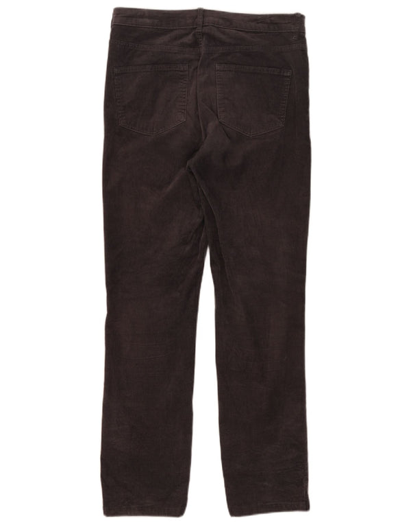 Pantaloni drepti din velur pentru femei Marks & Spencer UK 12 Medium W30 L27 Gri