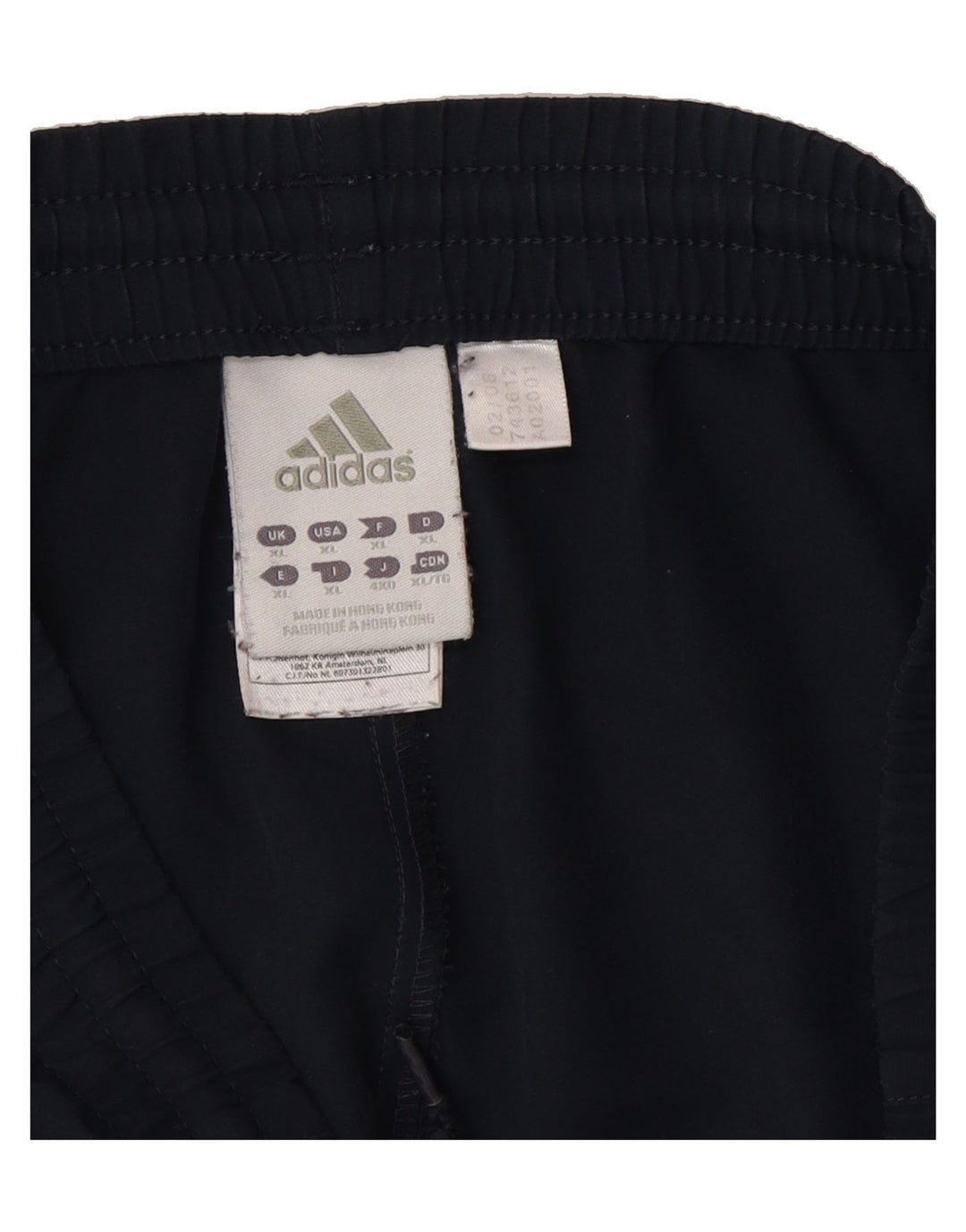 ADIDAS Mens Tracksuit Trousers XL Navy Blue Polyester Vintage Adidas and Second-Hand Adidas from Messina Hembry 