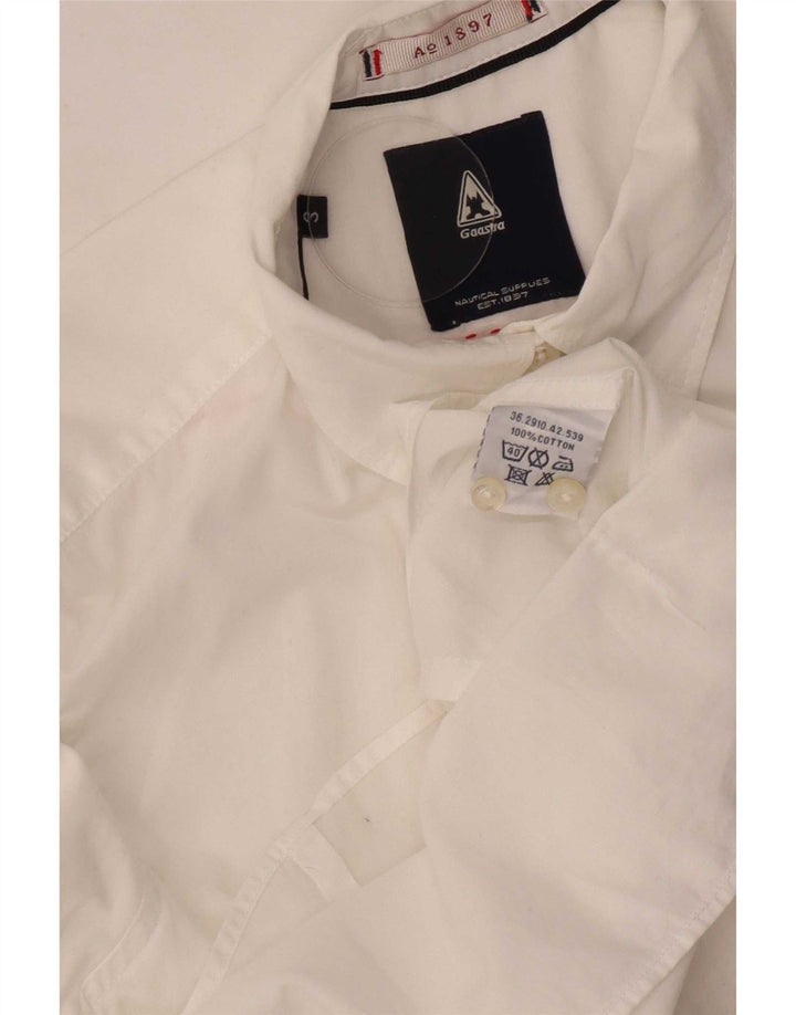 Cămașă Gaastra pentru femei UK 10 Small White Bumbac