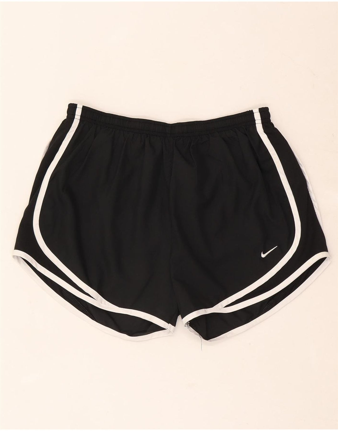 Pantaloni scurți sport Nike Dri Fit pentru femei UK 14 Poliester mediu negru