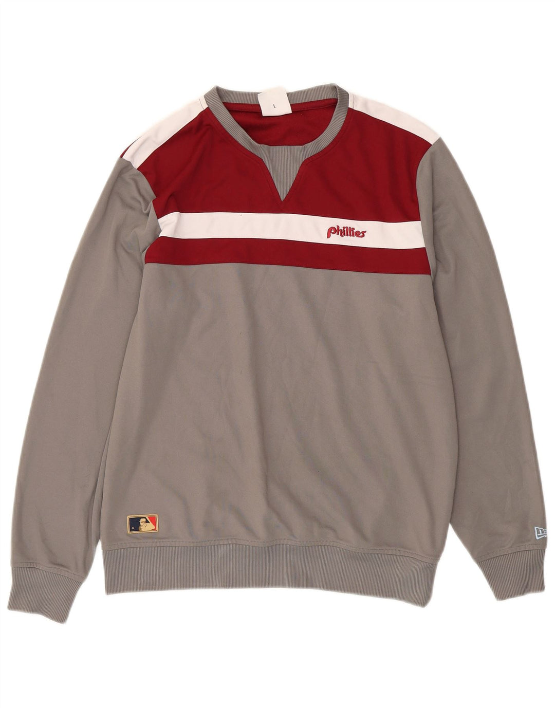 Pulover de hanorac Cooperstown pentru bărbați NEW ERA, mare, gri, bloc de culoare