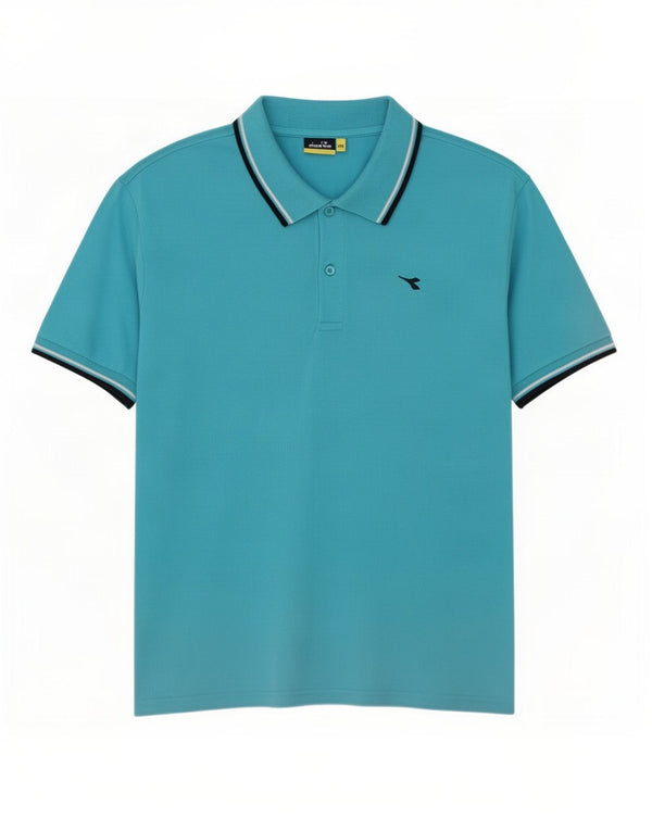 Tricou polo pentru bărbați Diadora 2XL, bumbac albastru