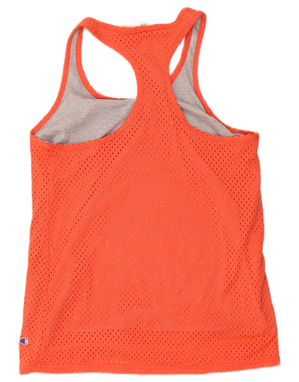 Top cu vestă grafică Champion Womens Athletic Fit UK 14 Poliester portocaliu mediu