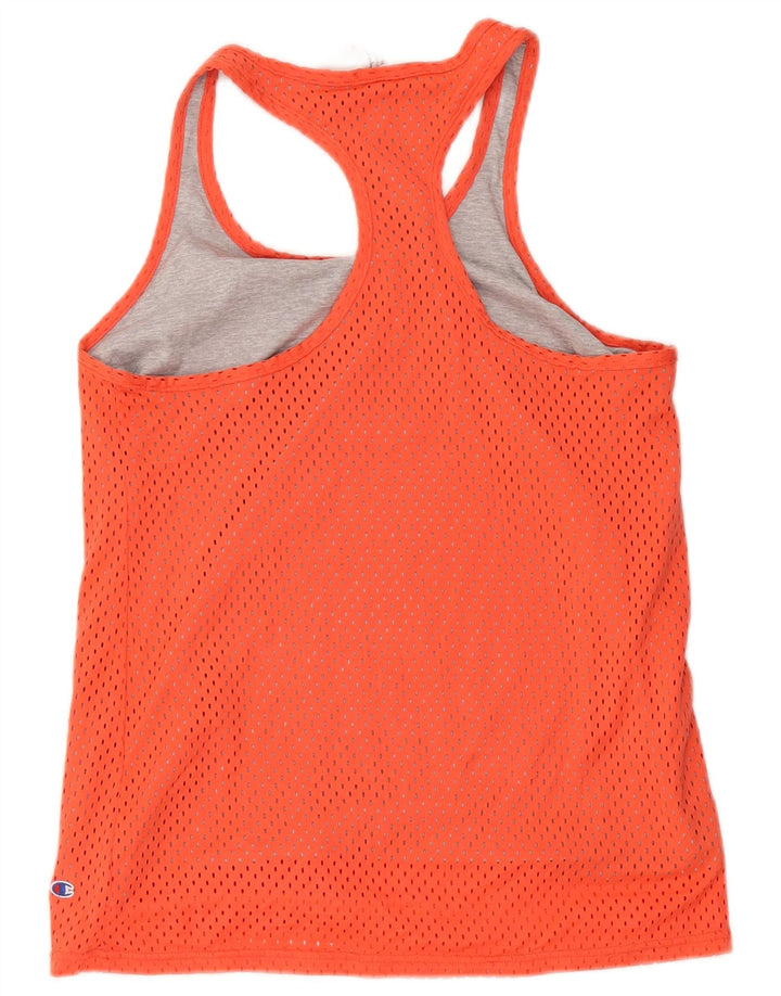 Top cu vestă grafică Champion Womens Athletic Fit UK 14 Poliester portocaliu mediu