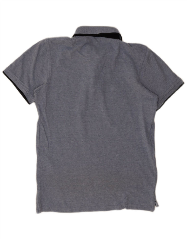 Tricou polo Jack & Jones pentru bărbați, bumbac albastru mic
