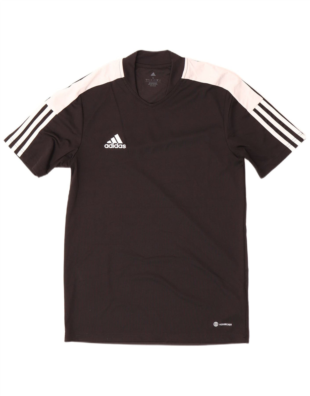 Tricou pentru bărbați Adidas Aeroready Top mic, negru, poliester color bloc