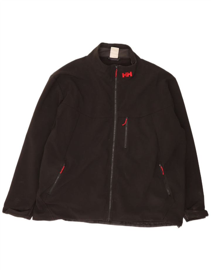 Jachetă de vânt pentru bărbați Helly Hansen, cu ajustare normală, UK 46 3XL, poliester negru