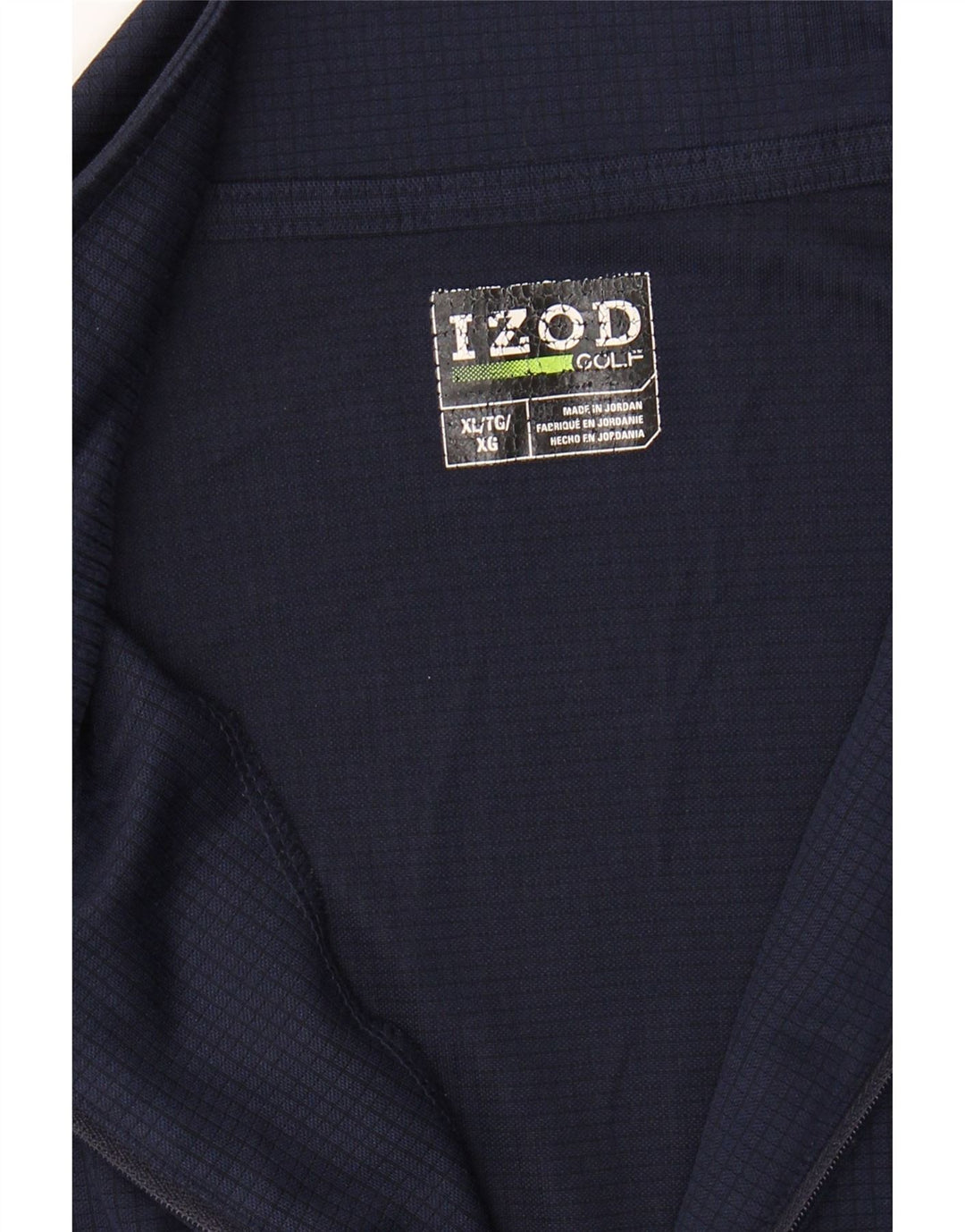 IZOD Mens Zip Neck Pullover Tracksuit Top XL Navy Blue Vintage Izod and Second-Hand Izod from Messina Hembry 