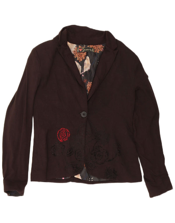 Jachetă Blazer Desigual Femei 1 Button EU 40 Medium Black Floral