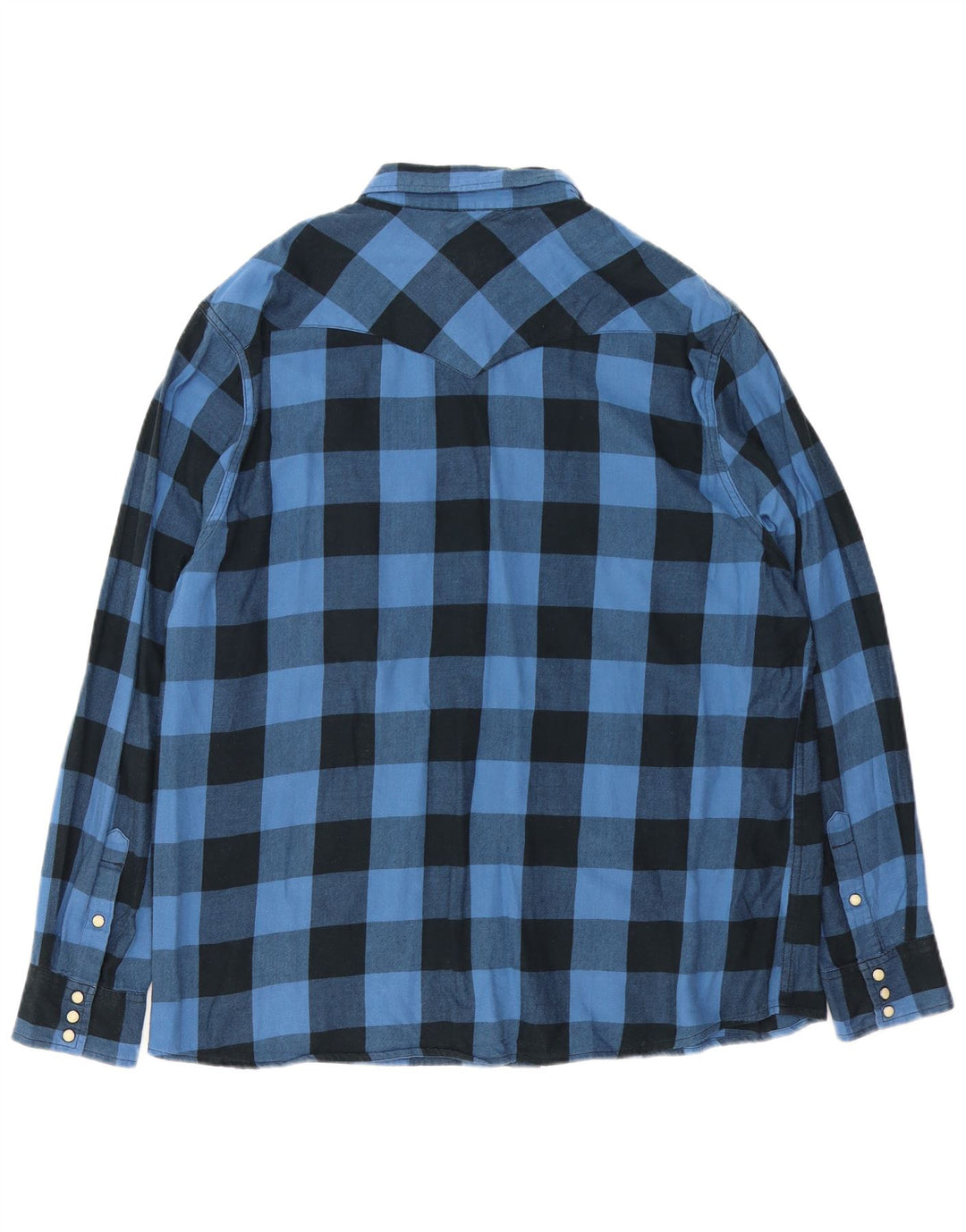 Cămașă de flanel Wrangler pentru bărbați, XL, albastru, bumbac