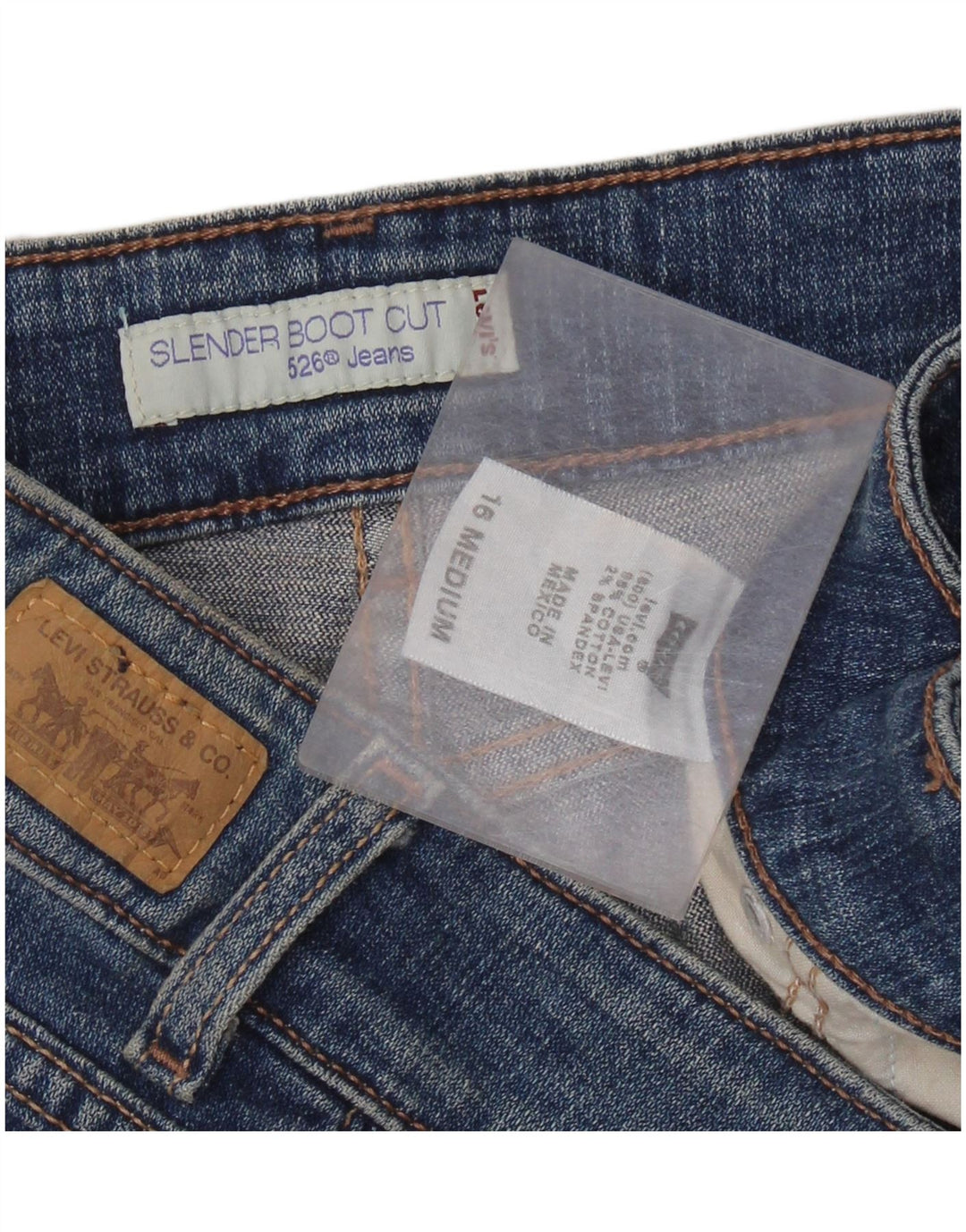 LEVI'S Blugi zvelți cu talie înaltă 526 pentru femei US 16 2XL W36 L32 Albastru
