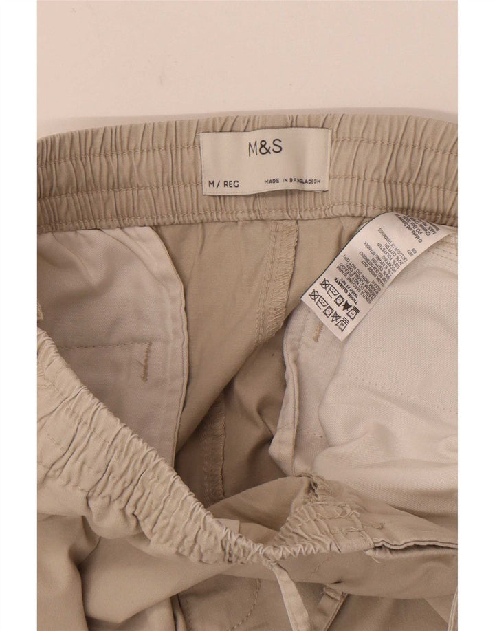 Pantaloni chino subțiri pentru bărbați Marks & Spencer, medii L32 L29, bumbac bej