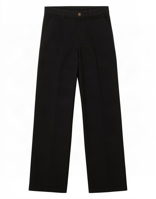 Chaps Boys School Pantaloni chino slim fit 13-14 ani L26 L28 bumbac negru