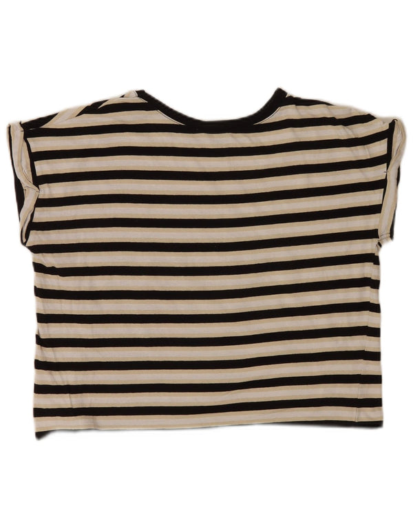 Tricou supradimensionat pentru femei Zara UK 10 Mic cu dungi multicolore