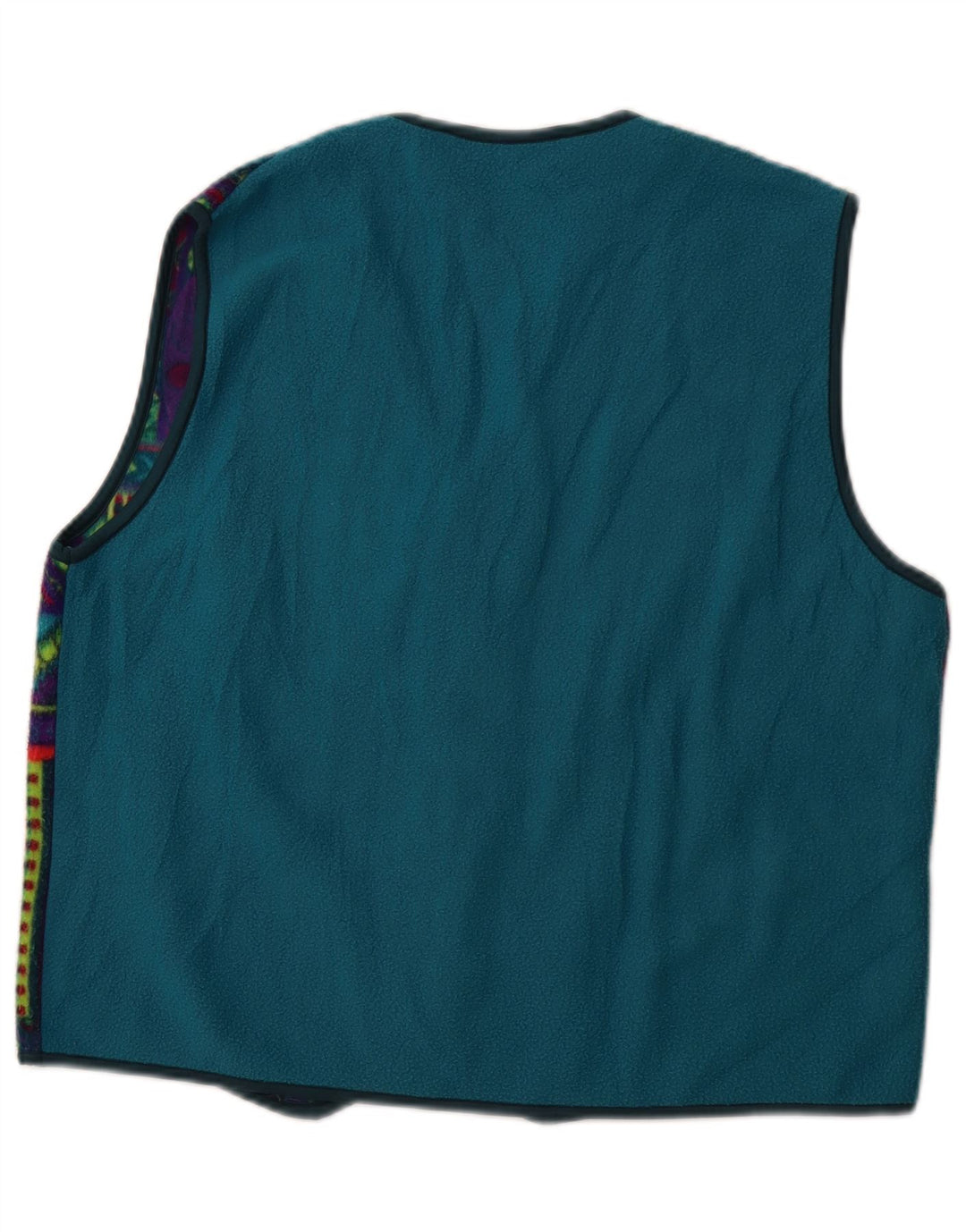 VINTAGE Gilet pentru bărbați din lână UK 42 XL Multicolor Geometric