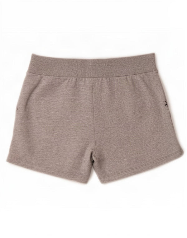 Pantaloni scurți sport regulați Puma pentru femei, din bumbac cu pete gri medii