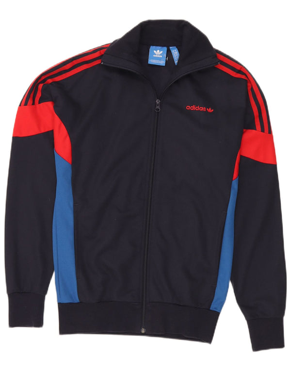 Jachetă de top de trening pentru bărbați Adidas Originals, mică, albastru bleumarin