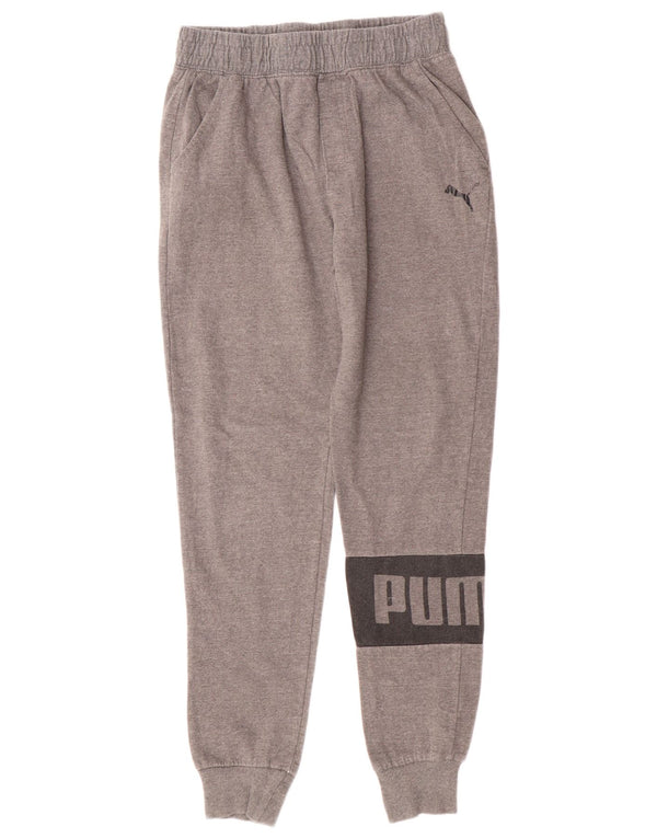 Puma Pantaloni de trening grafic pentru băieți Pantaloni de jogging 15-16 ani XL bumbac gri