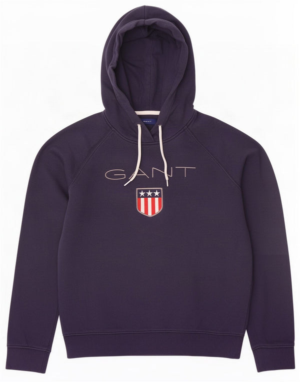 Gant Pulover cu grafic pentru femei UK 14 Medium bleumarin Bumbac