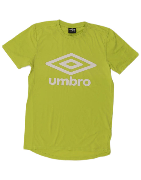 Tricou grafic pentru bărbați Umbro Top mic din bumbac verde