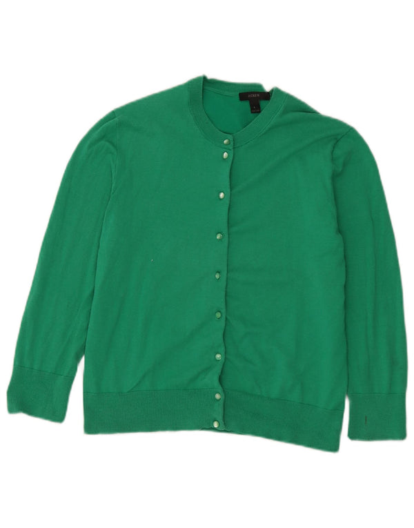 Pulover cardigan pentru femei J. Crew UK 14 mare bumbac verde