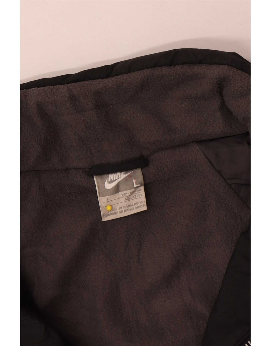 Jachetă Windbreaker cu grafică Nike pentru băieți 12-13 ani, mare, negru, nailon