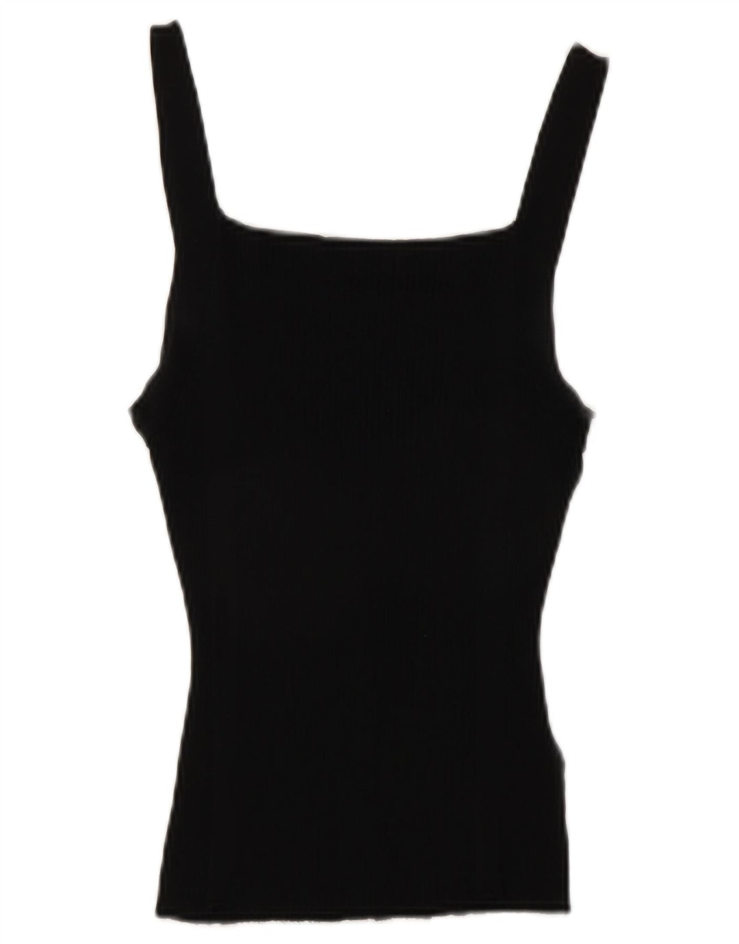 Top Crop pentru femei Zara UK 12 Medium Black Viscose