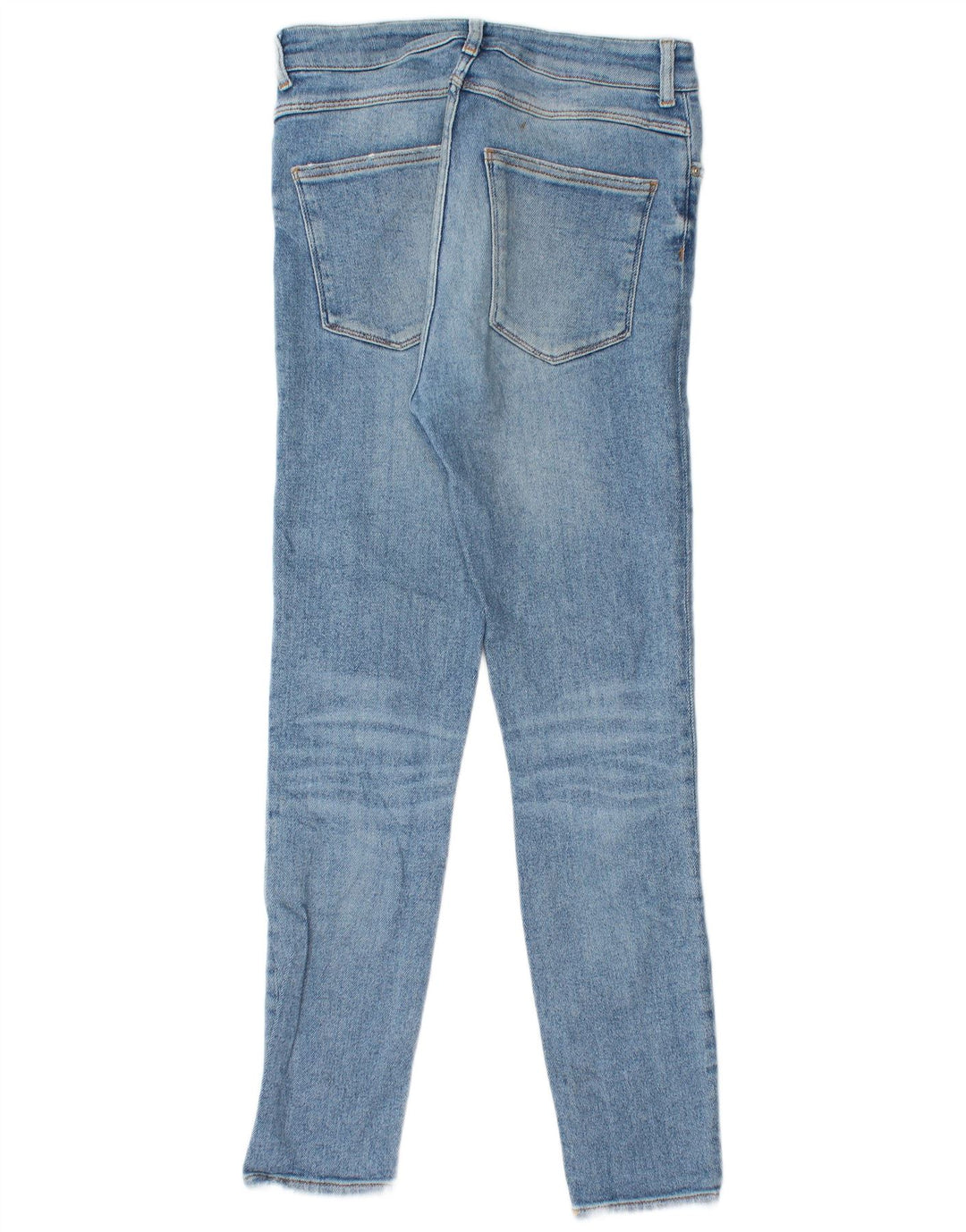 Blugi skinny distressed pentru femei Zara EU 38 Mici L28 L27 Albastru