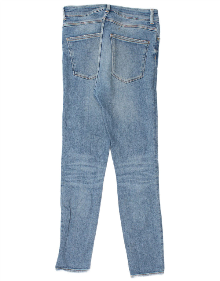 Blugi skinny distressed pentru femei Zara EU 38 Mici L28 L27 Albastru